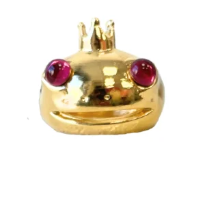 Rings | Collina Strada GOLD PINK FROG PRINCE RING