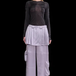 Skirts | Pants | Collina Strada GREY CLOVER SKIRT CARGO PANT