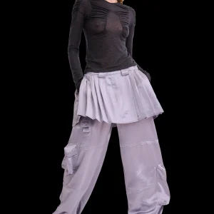 Skirts | Pants | Collina Strada GREY CLOVER SKIRT CARGO PANT