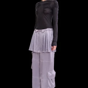 Skirts | Pants | Collina Strada GREY CLOVER SKIRT CARGO PANT