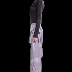 Skirts | Pants | Collina Strada GREY CLOVER SKIRT CARGO PANT