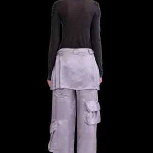 Skirts | Pants | Collina Strada GREY CLOVER SKIRT CARGO PANT