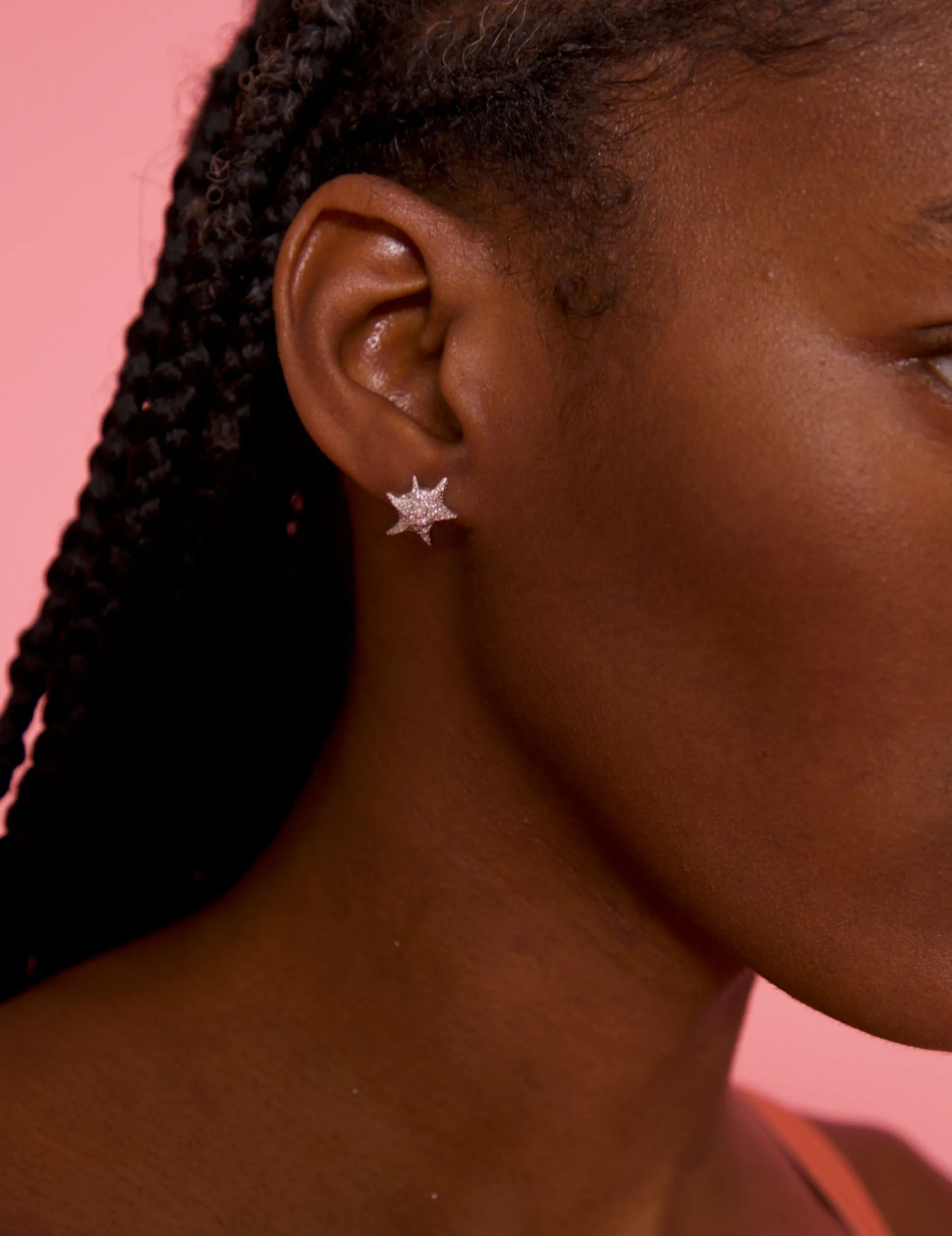 hot_pink_starburst_mix_earring_1.webp Earrings | Collina Strada HOT PINK STARBURST MIX EARRING