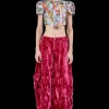 Pants | Collina Strada HOT PINK VELVET LAWN CARGO PANT