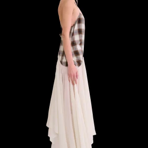 Tops | Dresses | Collina Strada LIGHT BROWN PLAID MAGNOLIA DRESS