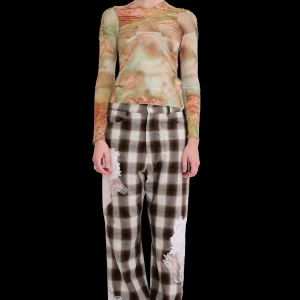 Pants | Collina Strada LIGHT BROWN PLAID MIKAELA JEAN