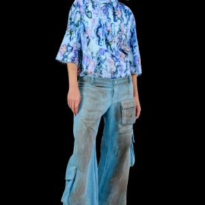 Pants | Collina Strada LIGHT DENIM TATU CARGO PANT
