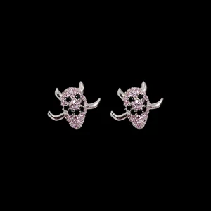 Earrings | Collina Strada LIGHT ROSE SPIKE MONSTER STUDS