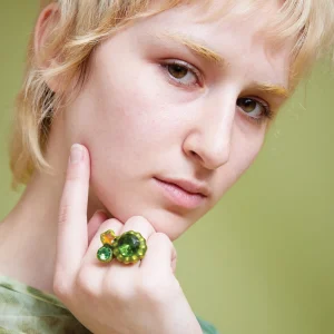 Rings | Collina Strada LIME CANDY GEM RING
