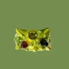Rings | Collina Strada LIME MULTI ALIEN RING