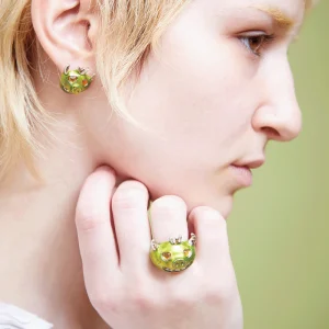 Rings | Collina Strada LIME MUNSTER RING