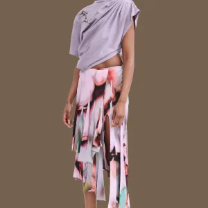 Sweaters & Sweats | Tops | Collina Strada MAUVE EVA DRAPED TEE