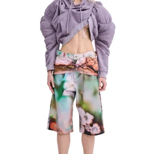 Sweaters & Sweats | Collina Strada MAUVE MUSCLE CROPPED HOODIE