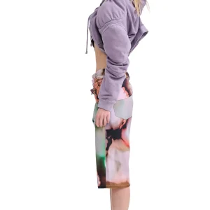 Sweaters & Sweats | Collina Strada MAUVE MUSCLE CROPPED HOODIE