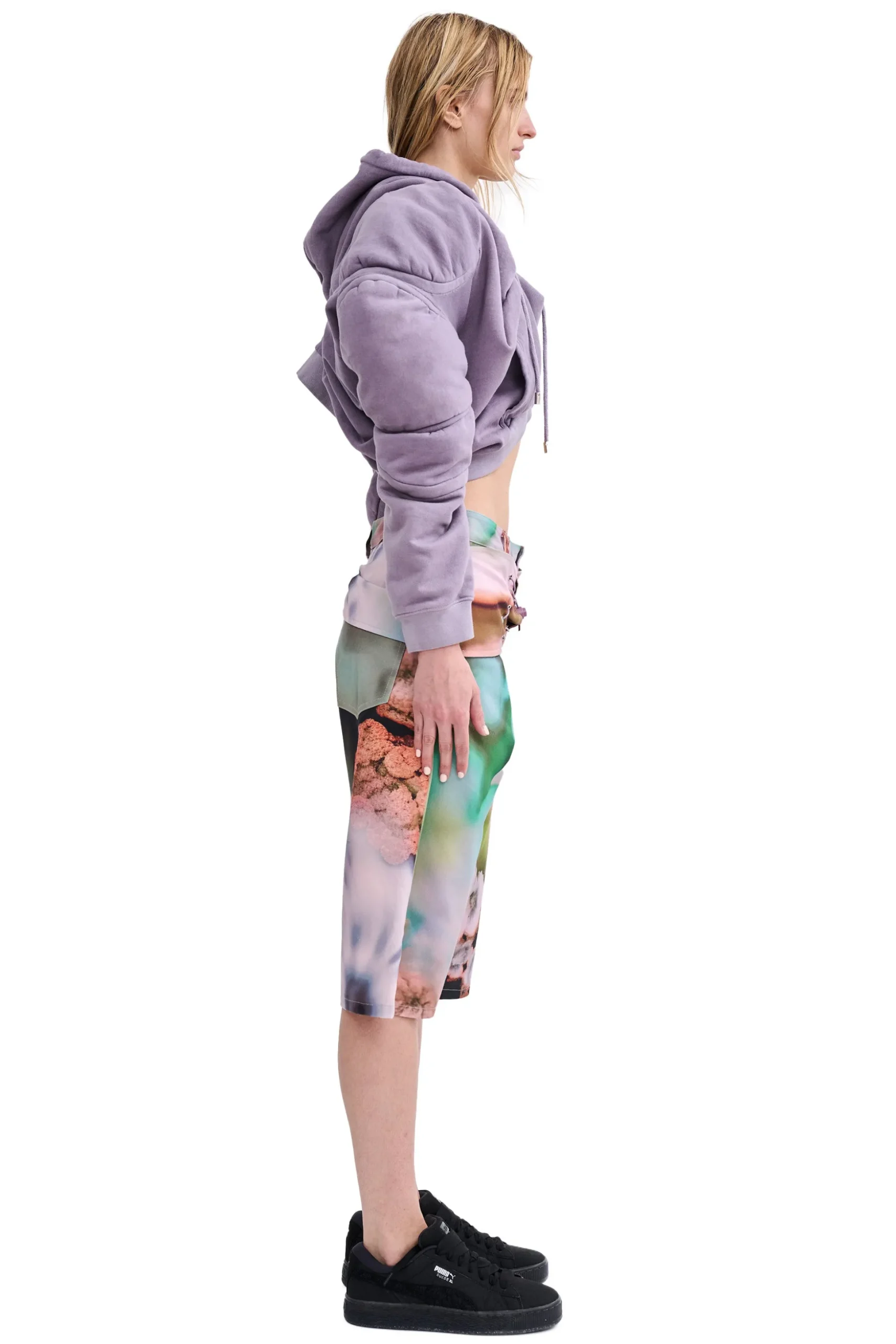 mauve_muscle_cropped_hoodie_5.webp Sweaters & Sweats | Collina Strada MAUVE MUSCLE CROPPED HOODIE
