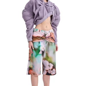 Sweaters & Sweats | Collina Strada MAUVE MUSCLE CROPPED HOODIE