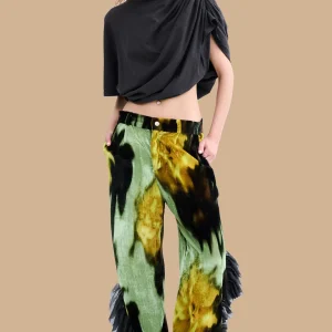 Pants | Collina Strada MELTING BLOOM DANTE RUFFLE TROUSER
