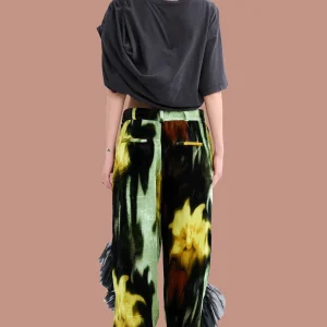 Pants | Collina Strada MELTING BLOOM DANTE RUFFLE TROUSER
