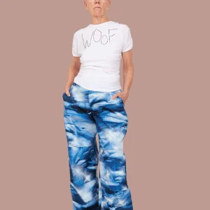 Pants | Collina Strada NAVY DOLPHIN STOMP PANT