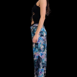 Pants | Collina Strada NAVY GARDEN BLUR DANTE RUFFLE TROUSER