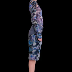Pants | Collina Strada NAVY GARDEN BLUR GIVA SHORT