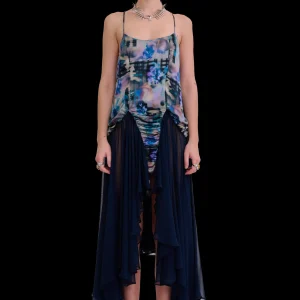 Tops | Dresses | Collina Strada NAVY GARDEN BLUR MAGNOLIA DRESS