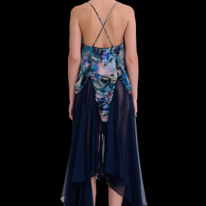 Tops | Dresses | Collina Strada NAVY GARDEN BLUR MAGNOLIA DRESS