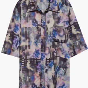 Tops | Collina Strada NAVY GARDEN BLUR MARKET BUTTON UP