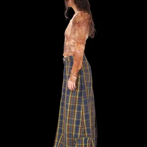 Skirts | Collina Strada NAVY LIME PLAID STOMP SKIRT