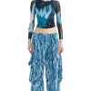 Tops | Collina Strada NAVY MELTING BLOOM CARDIO CREW NECK