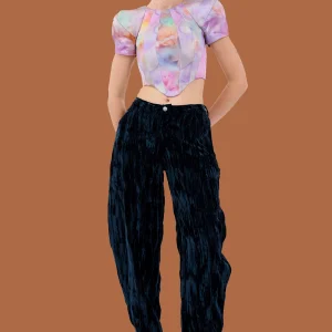 Pants | Collina Strada NAVY VELVET GRR PANT