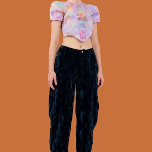 Pants | Collina Strada NAVY VELVET GRR PANT