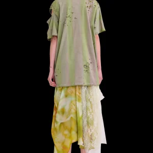 Tops | Collina Strada OLIVE STRIPE REMNANT STAR TEE