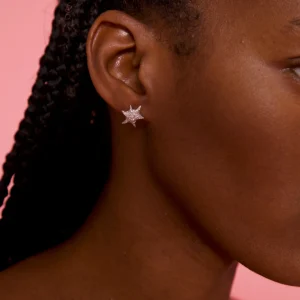Earrings | Collina Strada OLIVINE STARBURST STUDS