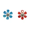 Earrings | Collina Strada ORANGE TURQUOISE HAPPY FLOWER EARRING