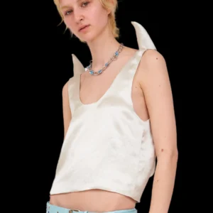 Tops | Collina Strada PEARL SATIN HOWL TANK