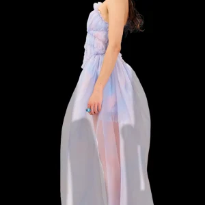 Dresses | Collina Strada PERIWINKLE PLAID JAZZELLE GOWN