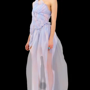 Dresses | Collina Strada PERIWINKLE PLAID JAZZELLE GOWN