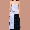 Tops | Collina Strada PERIWINKLE PLAID MEOW TOP
