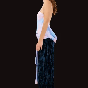 Tops | Collina Strada PERIWINKLE PLAID MEOW TOP