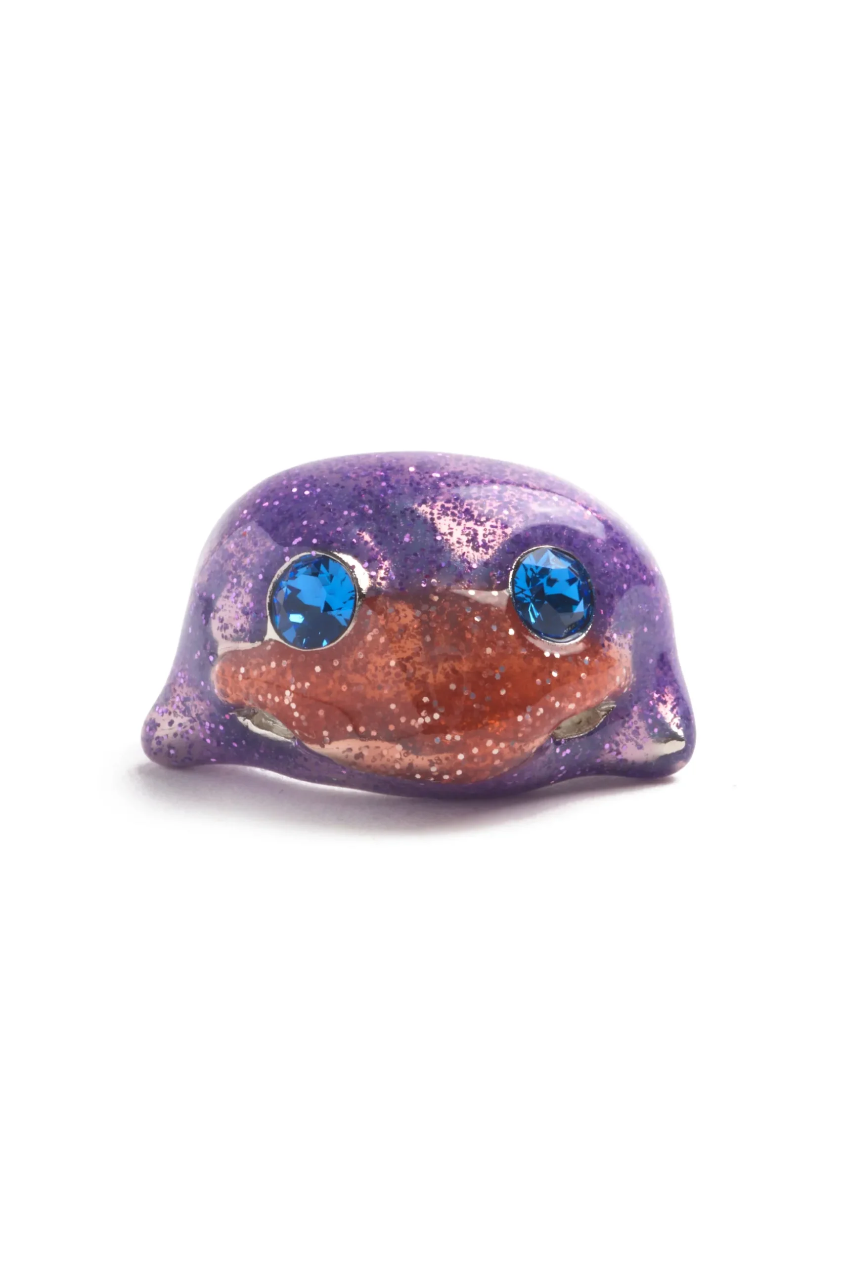 pink_glitter_baby_dolphin_ring_0.webp Rings | Collina Strada PINK GLITTER BABY DOLPHIN RING