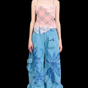 Tops | Collina Strada PINK PLAID HISS TOP