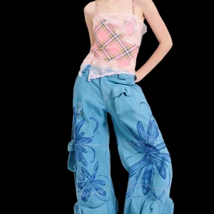 Tops | Collina Strada PINK PLAID HISS TOP