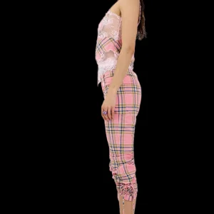 Pants | Collina Strada PINK PLAID MALDIVES PANT