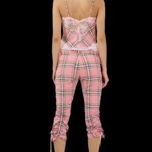 Pants | Collina Strada PINK PLAID MALDIVES PANT
