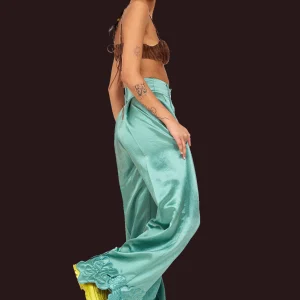 Pants | Collina Strada SAGE GREEN RIBBIT PANT