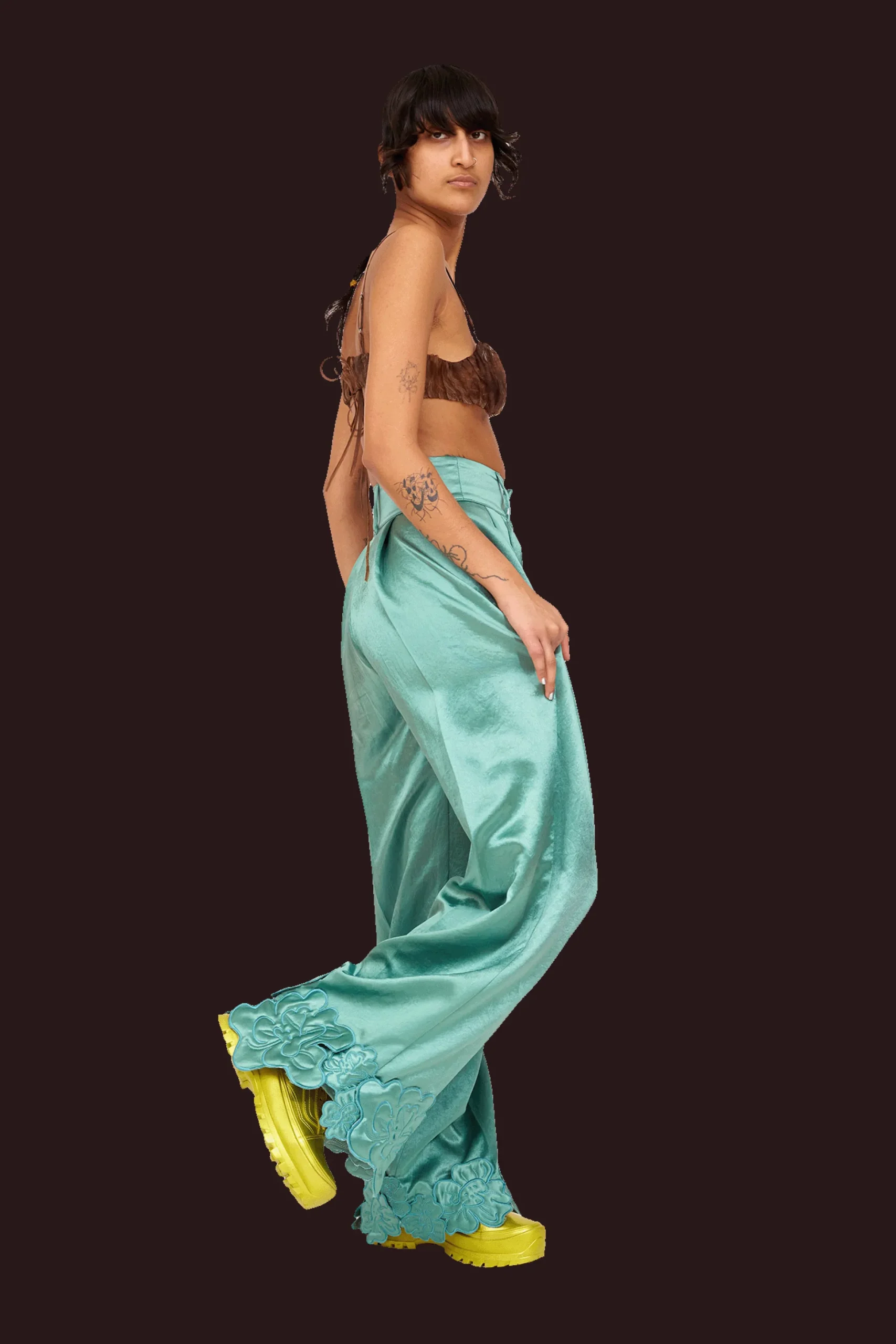 sage_green_ribbit_pant_1.webp Pants | Collina Strada SAGE GREEN RIBBIT PANT