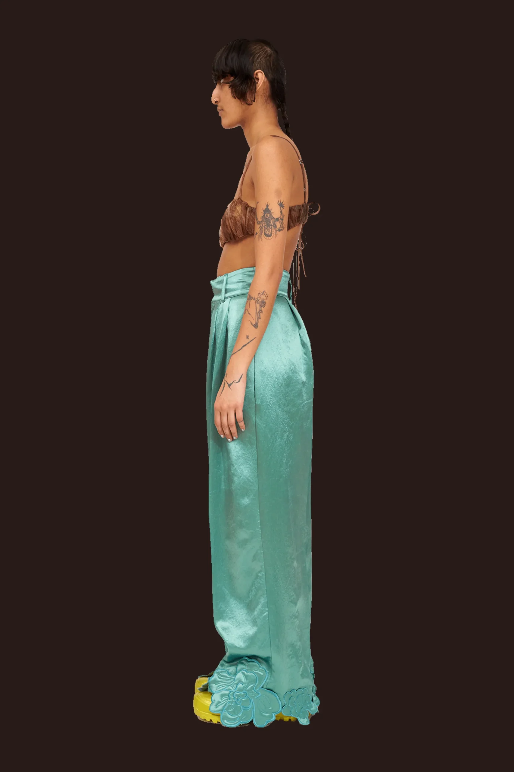 sage_green_ribbit_pant_3.webp Pants | Collina Strada SAGE GREEN RIBBIT PANT