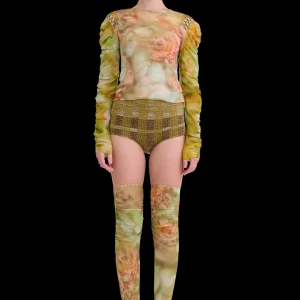 Tops | Collina Strada SAGE MOLTEN FLORAL CARDIO DELILAH TOP