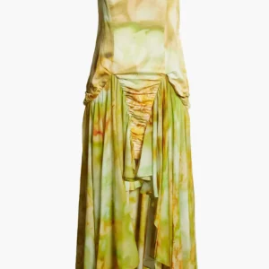 Tops | Dresses | Collina Strada SAGE MOLTEN FLORAL MAGNOLIA DRESS